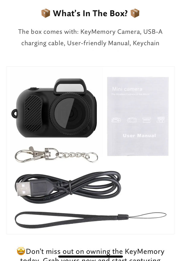 Micro Mini DV Camera, 1080P HD Camcorder Video Cam for Indoor/Outdoor