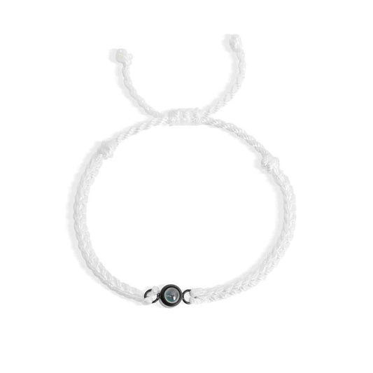 Personalised Bracelet With Photo Inside White