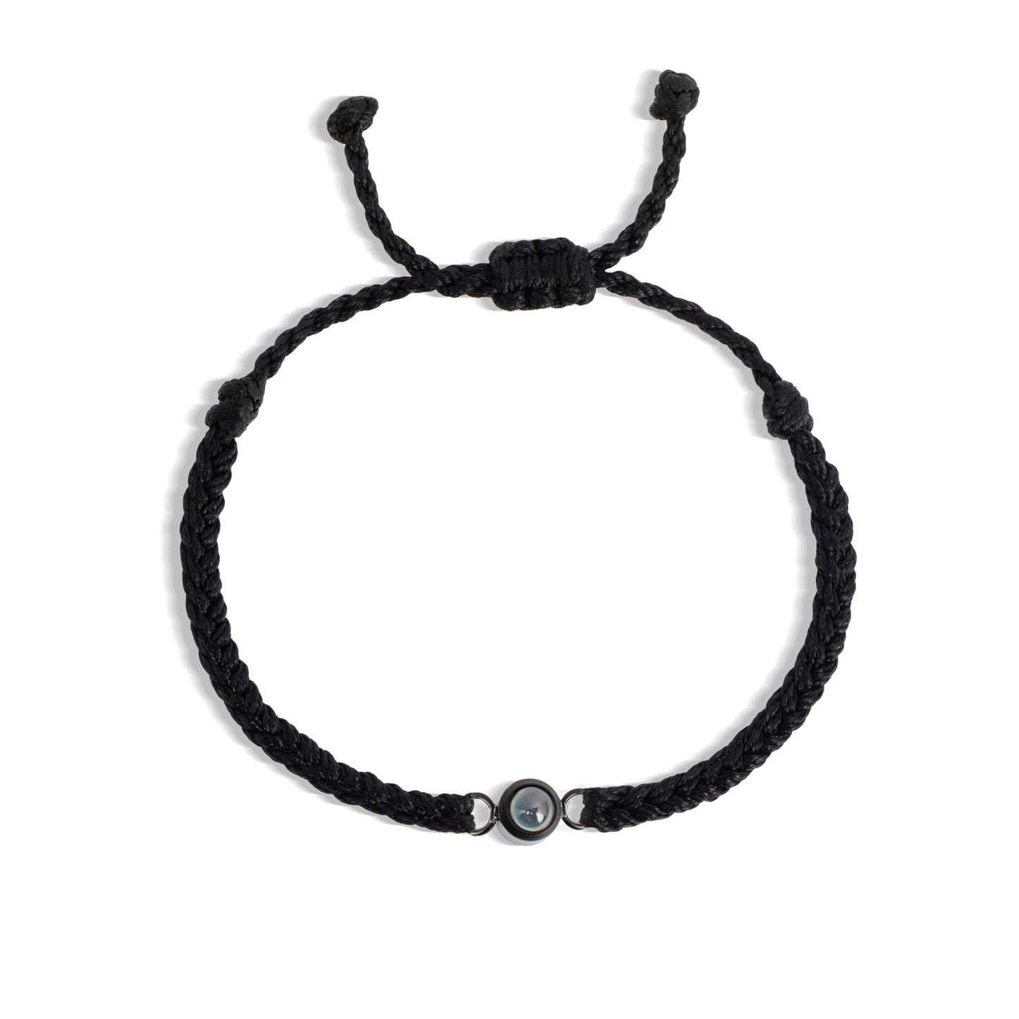 Personalised Bracelet With Photo Inside Black